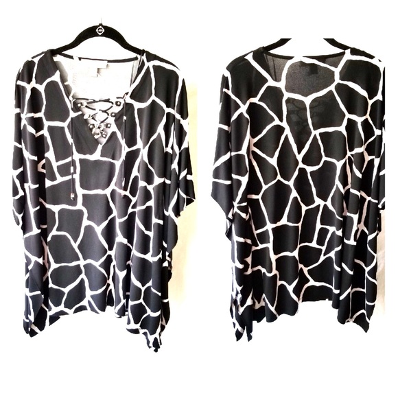Michael Kors Tops - Michael Kors | ring printed top | s | flowing |
